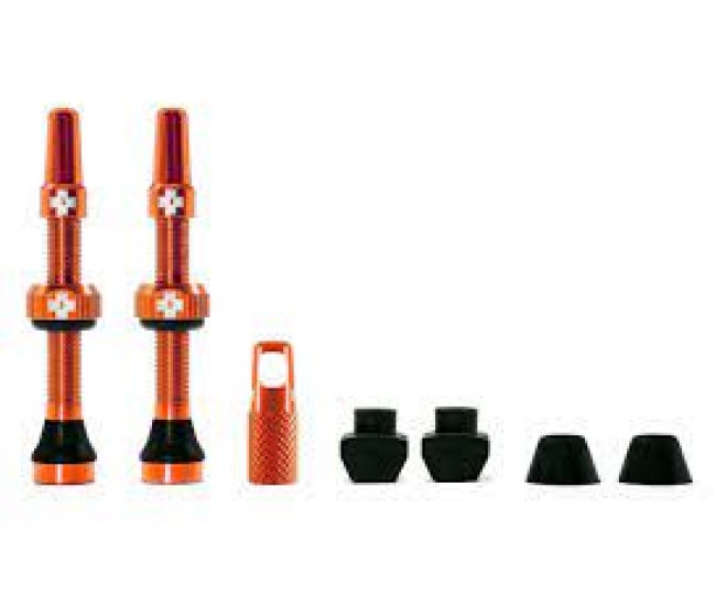 MUC-OFF TUBELESS VALVES 44MM ORANGE